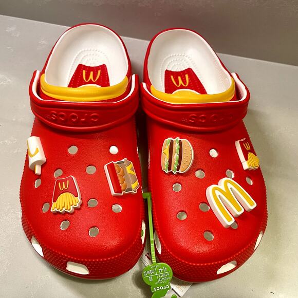 NEW MCDONALD\'S X CROCS CLASSIC CLOG M10